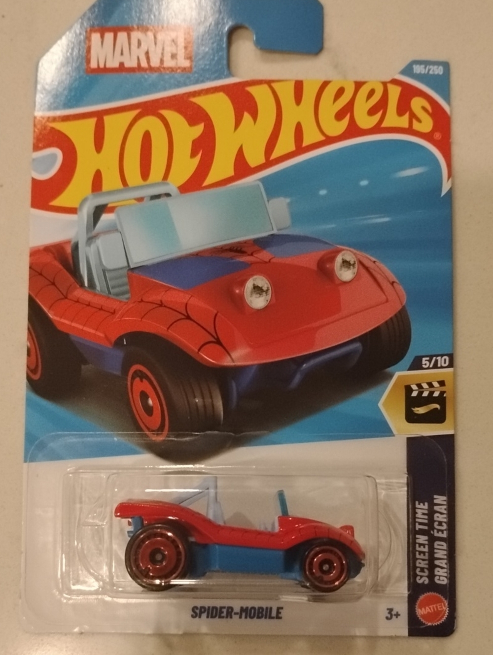 Spider-Mobile Kids Toy Car - Red and Blue